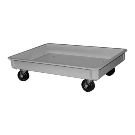 Mfg Tray Molded Fiberglass Toteline Dolly 870148 for - 25-3/4"L x 17-3/4"W x 3"H Tote, Gray 8701485136